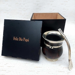 OF35 - Set de Mate Premium algarrobo y alpaca en Caja de madera. - comprar online