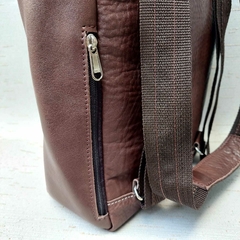 BM29 - Mochila Morral de Cuero Legítimo