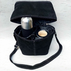BM28 - Bolso Matero Morral de Cuero Descarne - comprar online
