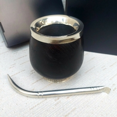 OF50 - Set de Mate Premium algarrobo y alpaca en Caja - comprar online