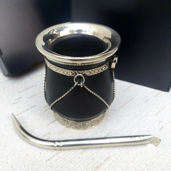OF51 - Set de Mate Premium algarrobo y alpaca en Caja - comprar online
