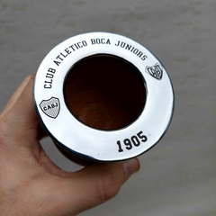 M69 - Mate BOCA de algarrobo y acero con escudo