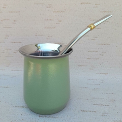 M21 - Mate de Acero con bombilla de regalo