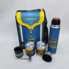 SM34 / Set de Mate Club Boca Juniors tapa curva - Tienda Matera