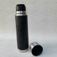 T1 - Termo de Acero 1 litro forrado CUERO - comprar online