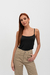 Musculosa Valentina - Negro - comprar online