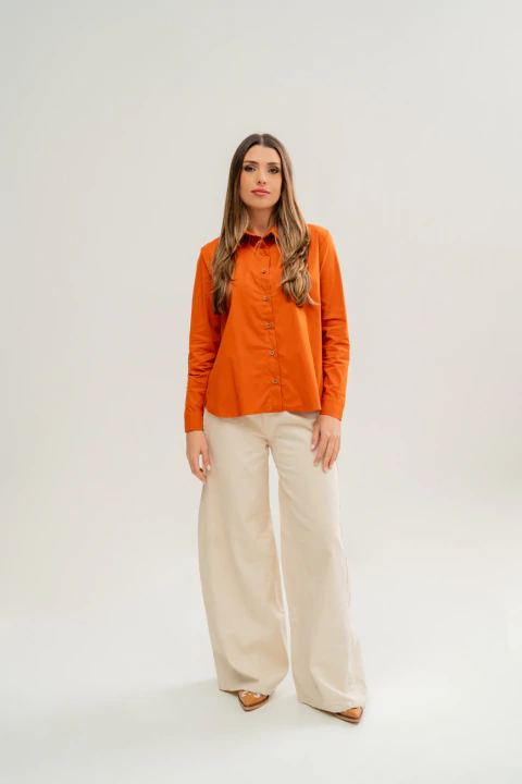 Camisa Alfonsina Ladrillo - comprar online