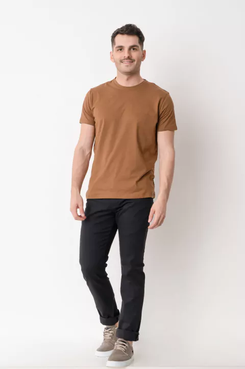 Remera Pima - Chocolate