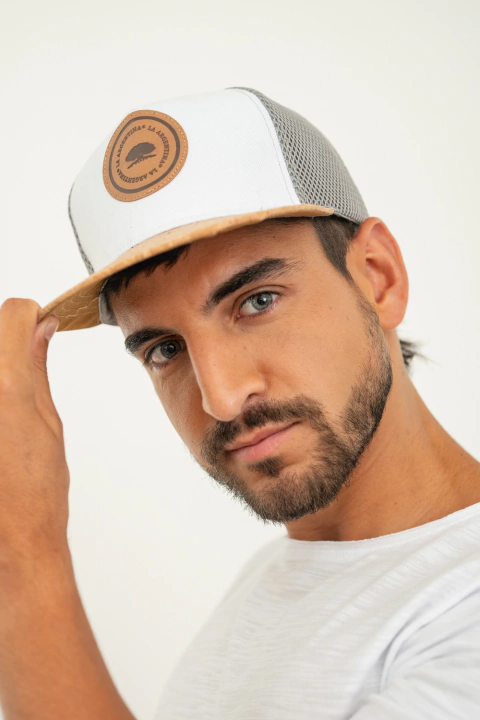 Gorra Polo - Blanco y Gris