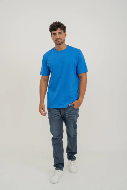 Remera Santa Fe Azul Francia - Con Badana