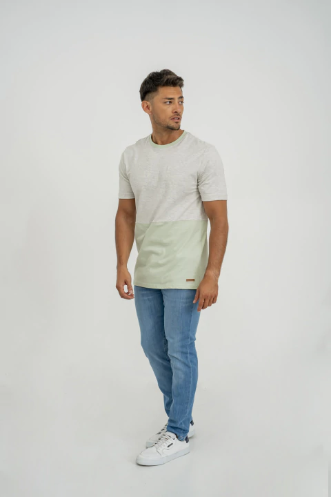 Remera Tango 02 - Gris y Verde