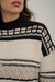 Sweater Hortensia - Beige y Negro - tienda online