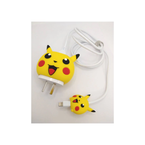 FUNDA DE TOMA CARGADORA + COME CABLE | PIKACHU