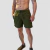 Short Masculino Verde Militar Linho Casual Confortável para Verão na internet
