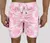 Short Masculino Floral Rosê Poliéster Tactel Conforto Máximo e Secagem Rápida