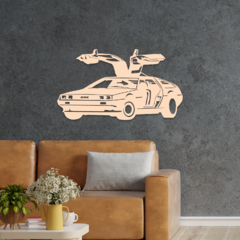 Wood Wall Art - Delorean