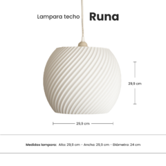 Lampara Techo 3D - Runa - comprar online