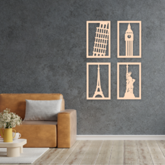 Wood Wall Art - Skyline #3 en internet