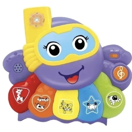 Piano Órgano Pulpo Didáctico Para Bebe - El duende azul