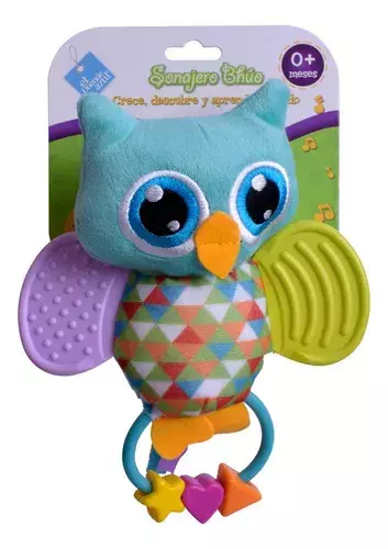 Mi Primer Sonajero Búho Con Actividades El Duende Azul Color Multicolor - comprar online