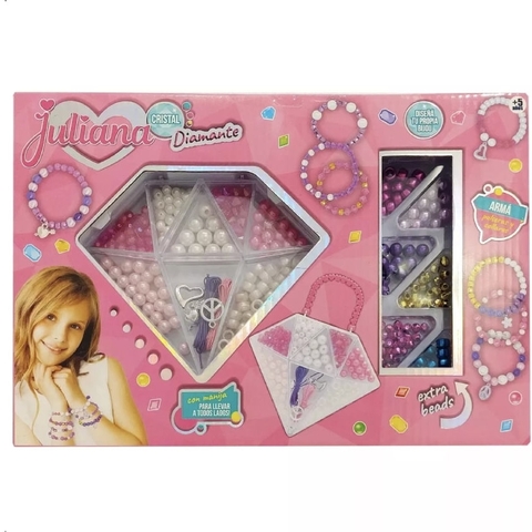 Juliana Cristal Set De Bijou Diamante Pulseras Collares - comprar online