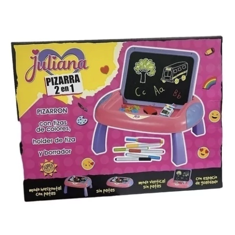 Juliana Pizarra Magnética 2 En 1 Con Accesorios