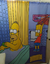 Cortina de baño Homero y Bart Silla - comprar online