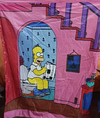 Cortina de baño Homero inodoro