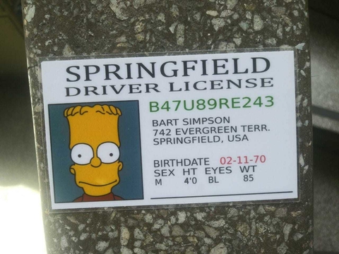 Licencia de Bart Simpson