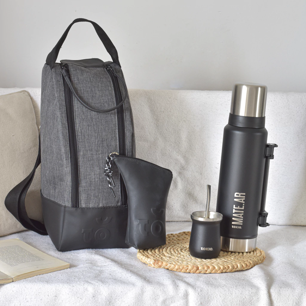 Kit Matera TSUKI + Yerbera KOI + COMBO MATE.AR (termo + mate)