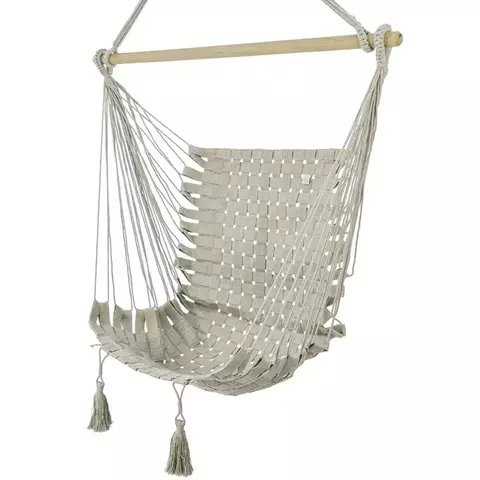 REDE DESCANSO CADEIRA ALGODÃO TRANCE 1M X63CM AREIA