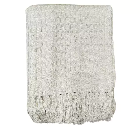 Manta Tear Algodão 1,20x1,80m Colmeia Maxi Cru