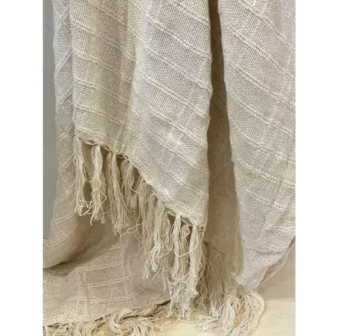 Manta 1,40x2,20m Tropicalia M Tear Algodão Cru