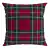 Capa Almofada Natal Veludo 50 cm x 50 cm Xadrez
