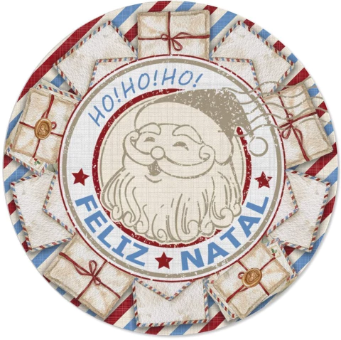 Capa para Souplast Natalino Saudações Natalinas 35 cm x 35 cm