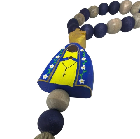 Colar Porta ou Parede Madeira Nossa Sra Aparecida