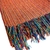 Manta Tear Algodão 1,40x2,40m Sofa Primavera Jeri Listrada Laranja - comprar online