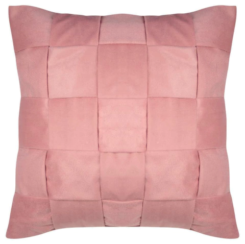 Capa de Almofada Decorativa 45x45cm Camurça Trama Rose