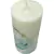 Velas em Cimento 8cmx3,5cm Marmorizado Verde - Tapetes. Almofadas, Mantas Algodão Zankasta Decor 