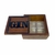 Porta Gin Madeira 13x13cmx5cm com Divisorias - comprar online