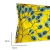 Almofada Retangular Estampa Exclusiva Veludo 30x50cm Coleção Cora Brasil 258 Conexões Amarelo e Verde Agua - loja online