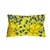 Almofada Retangular Estampa Exclusiva Veludo 30x50cm Coleção Cora Brasil 258 Conexões Amarelo e Verde Agua