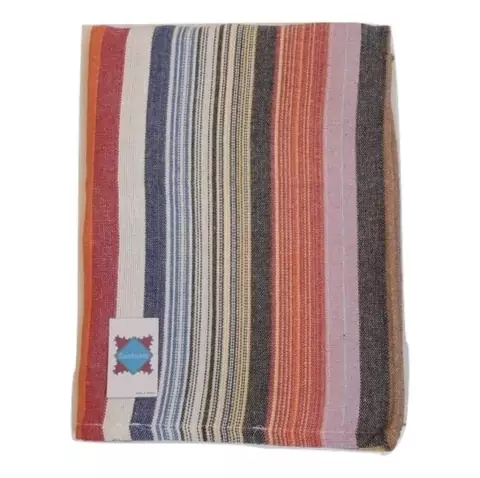 Manta 2,60x2,80m Tear Algodão Havai Listras Colorido Cru