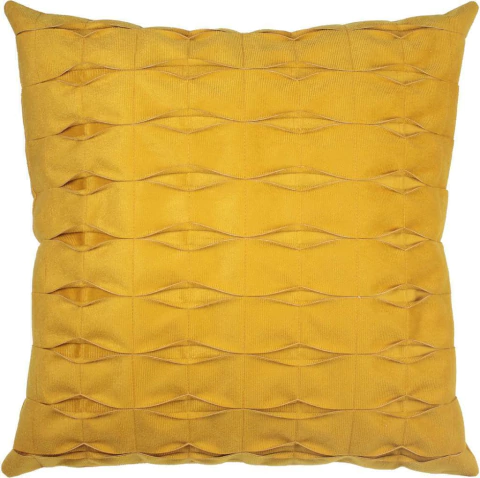 Capa de Almofada Decorativa 45x45cm Camurça RISE Ouro Velho