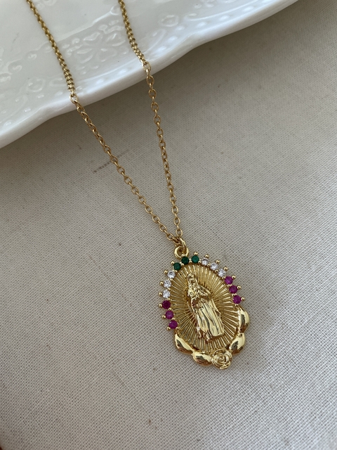 Colgante Guadalupe Rosa