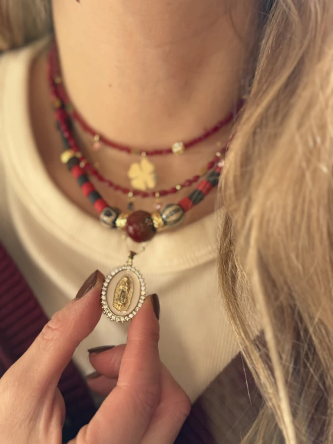 Colgante Guadalupe Blanca