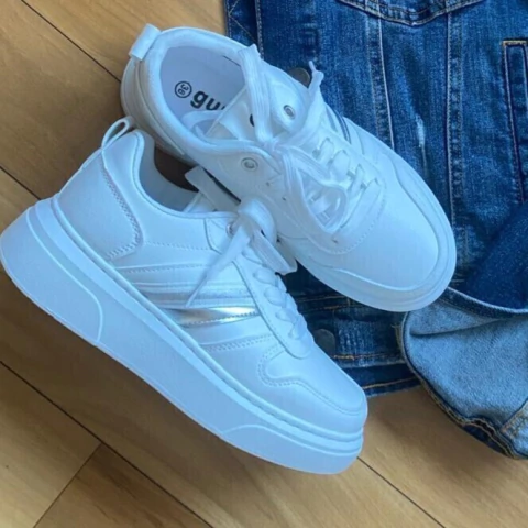 Lines Vegan Blanco/Plata