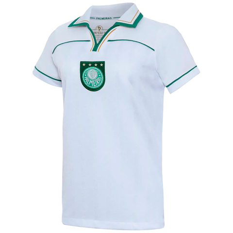 Camisa Feminina Palmeiras Retrô 1999 Branca Licenciada Betel