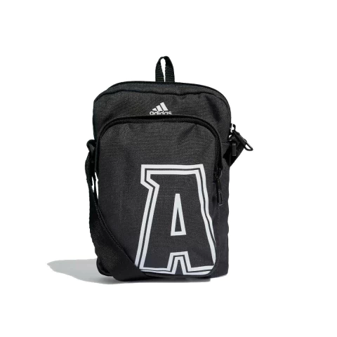 Bolsa Shoulder Bag Estampada Classic Brand Love Initial Adidas Preta e Branca Original
