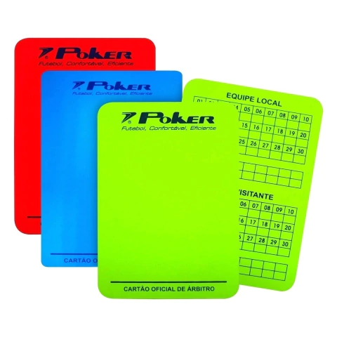 Cartão Arbitro Futsal Poker Original